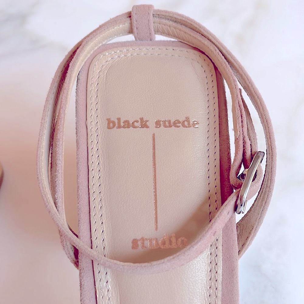Black Suede Studio Verana Ankle Strap Sandal, Pink Suede, EU Size 38.5 - Picture 10 of 14
